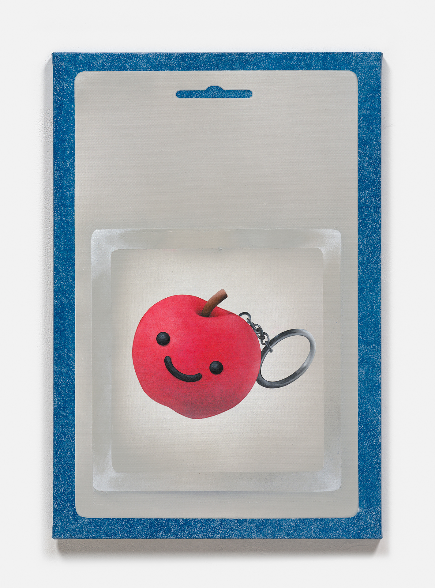 「APPLE-SMILE KEYRING GOODS」, 2023, 캔버스에 아크릴릭, 60.9(cm)X40.4(cm)