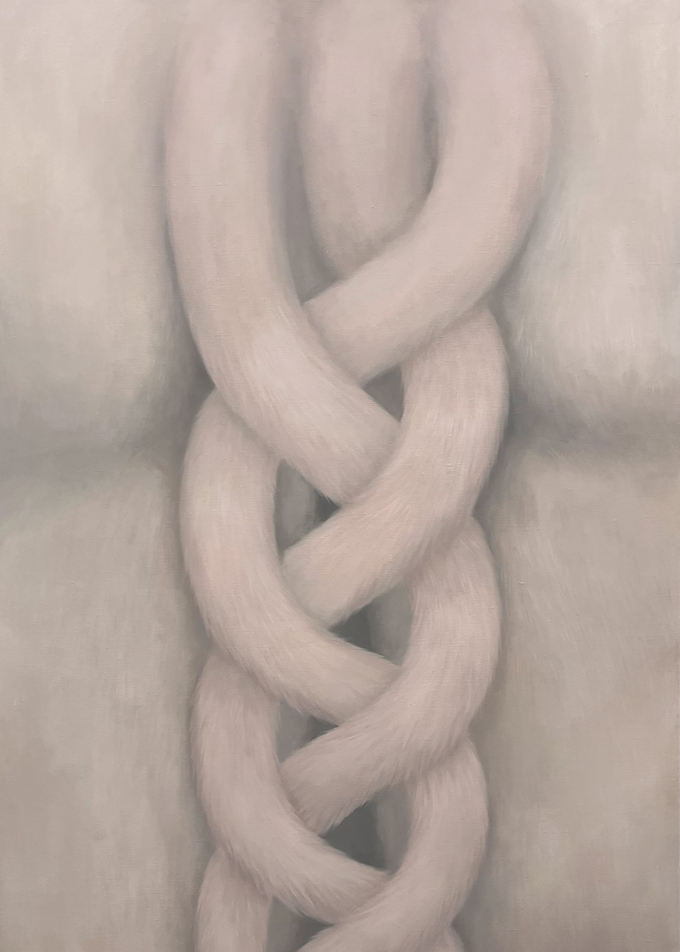 「Tails」, 2023, oil on canvas, 162cmX97cm 