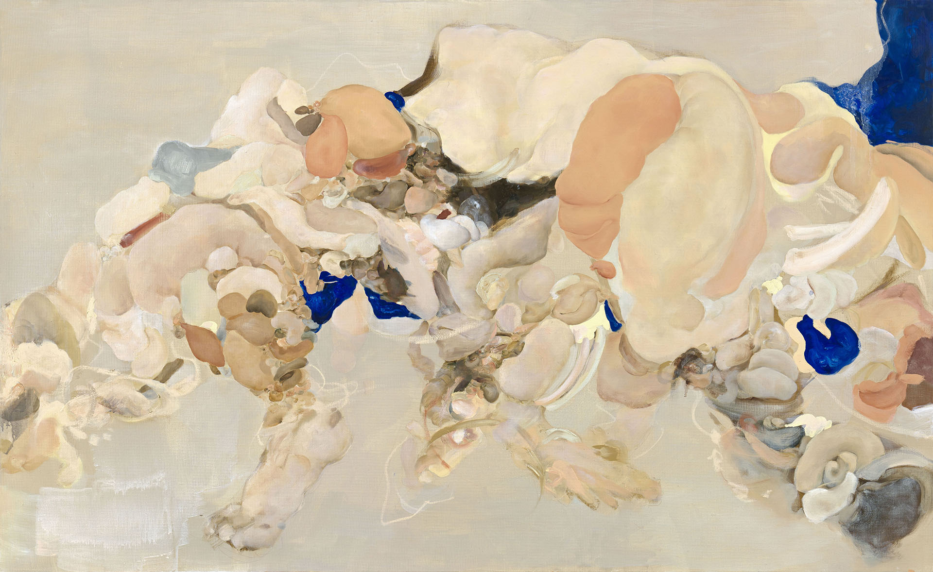 「clot bull」, 2023, oil on canvas, 89.4x145.5cm